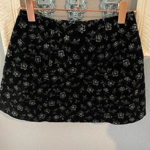 Guess velvet mini skirt